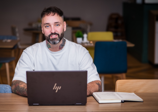 Founder of Dynamic Digital Marketing at his desk